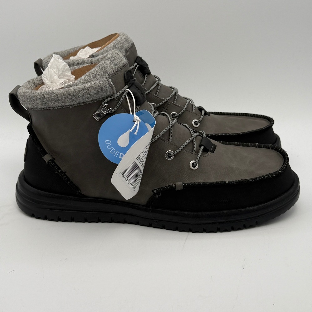 Hey Dude Bradley Classic Tumbled Shoes Mens Size 12 Grey Multi Boot 44327-1VT